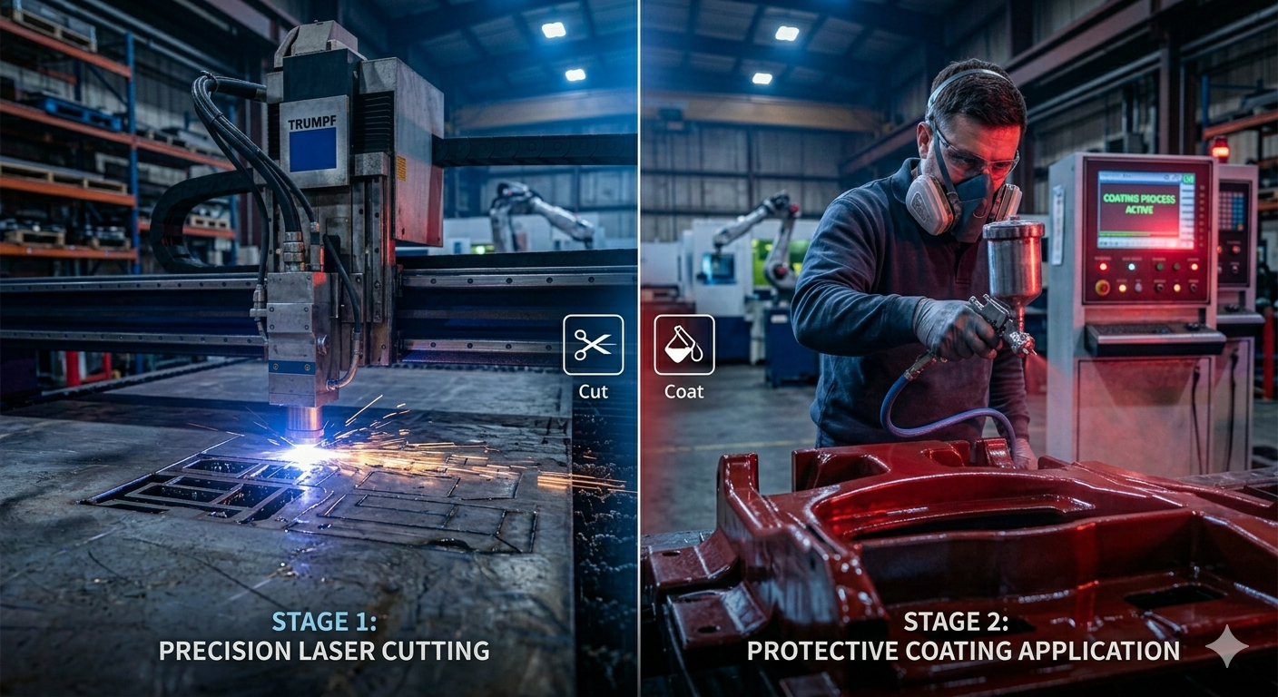 corte laser y recubrimientos